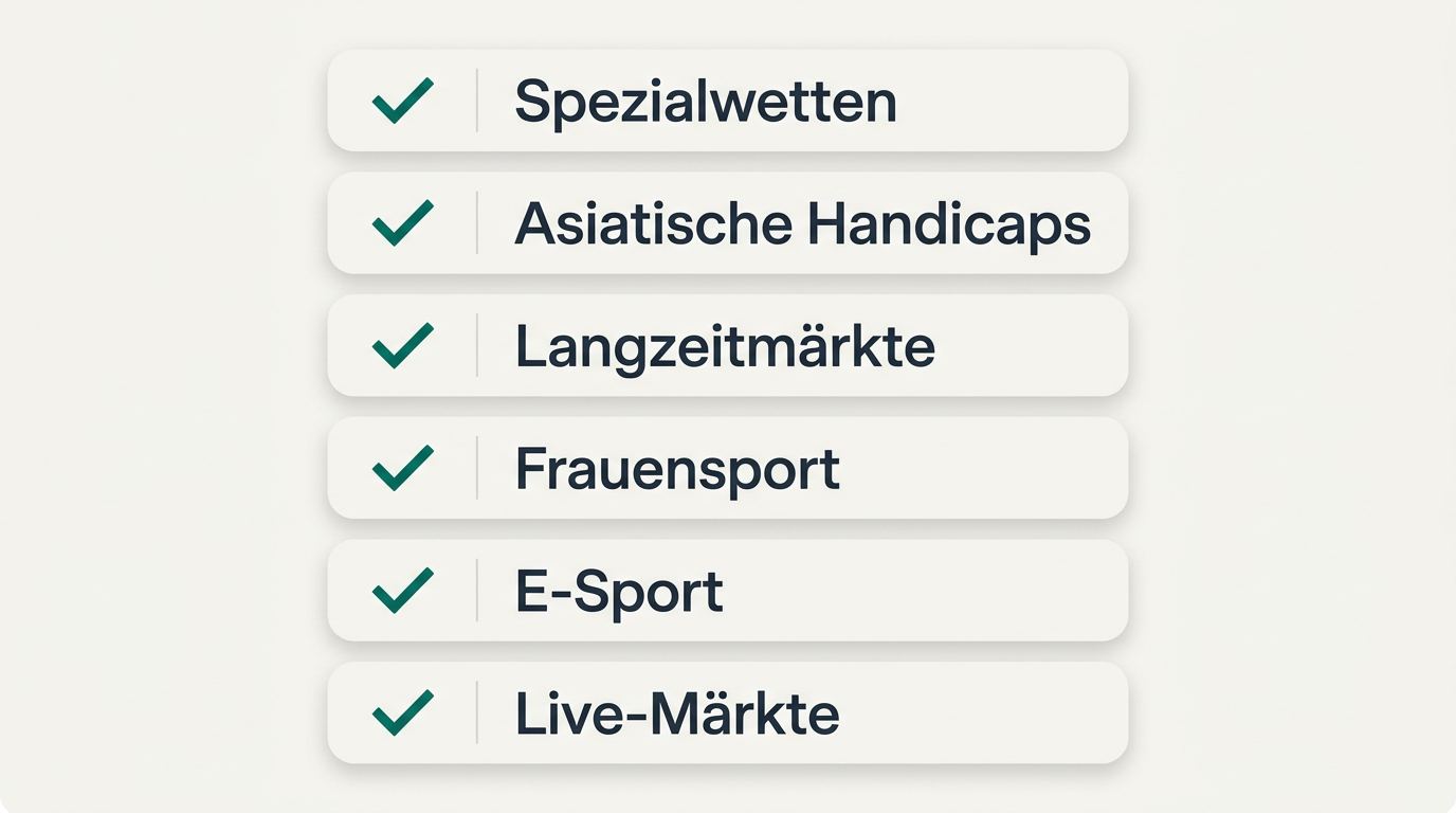 Sportwetten ohne Lizenz mit mehr Märkten, Quoten und Limits